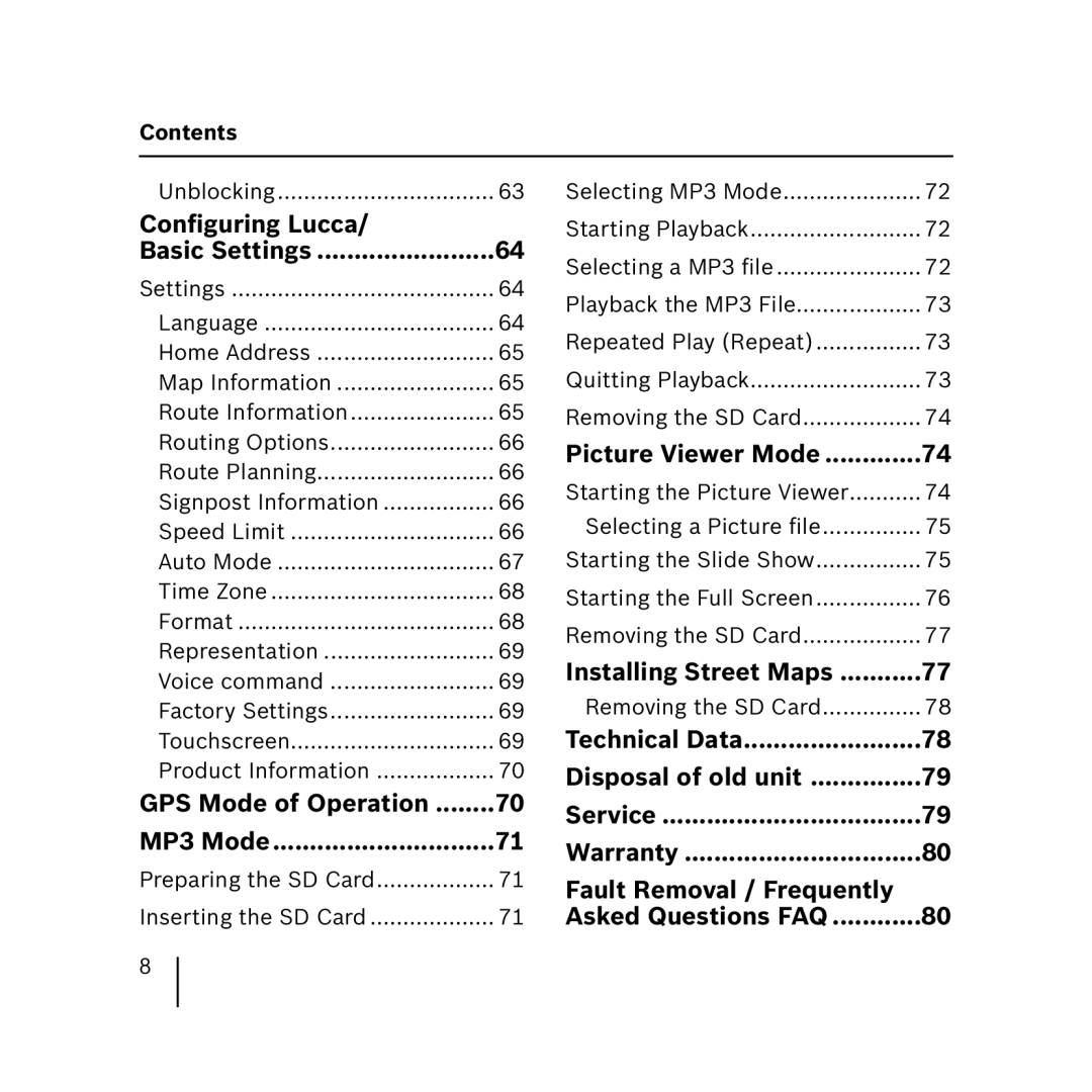 Blaupunkt 3.3 operating instructions Installing Street Maps 