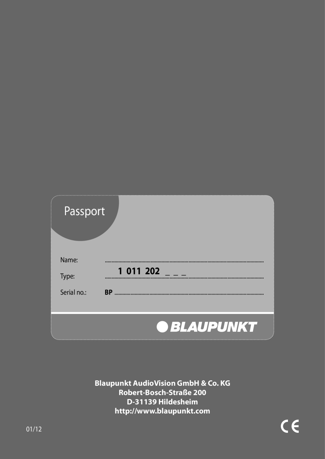 Blaupunkt 420 BT, 320 installation instructions Type, Serial no 