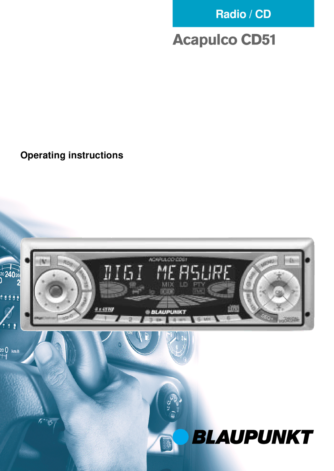 Blaupunkt Acapulco CD51 operating instructions 