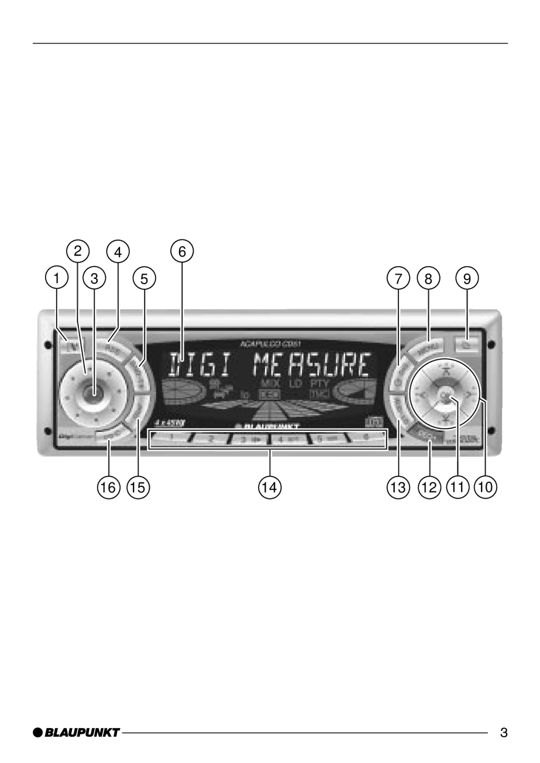 Blaupunkt Acapulco CD51 operating instructions 