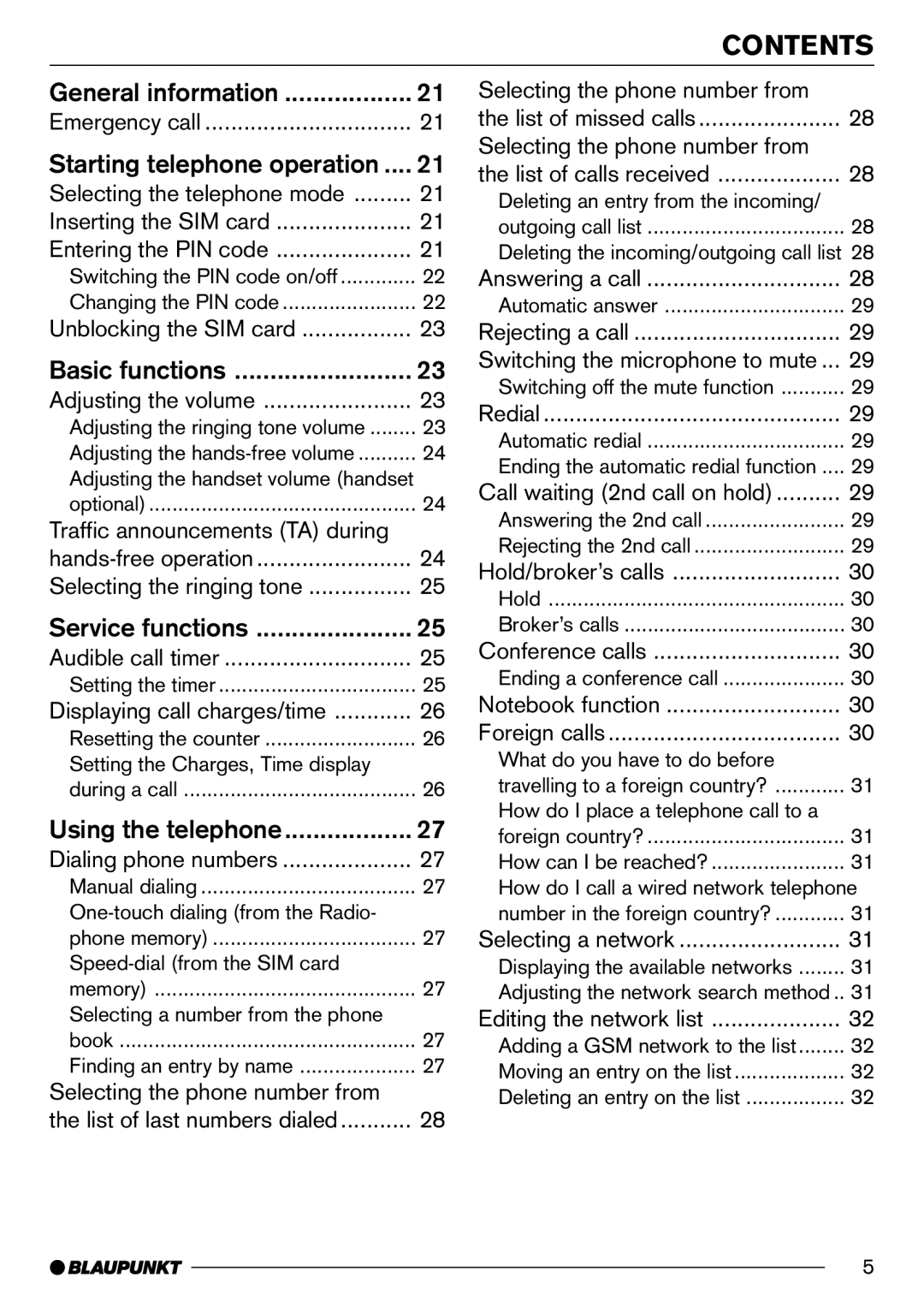 Blaupunkt AntaresT60 installation instructions General information 