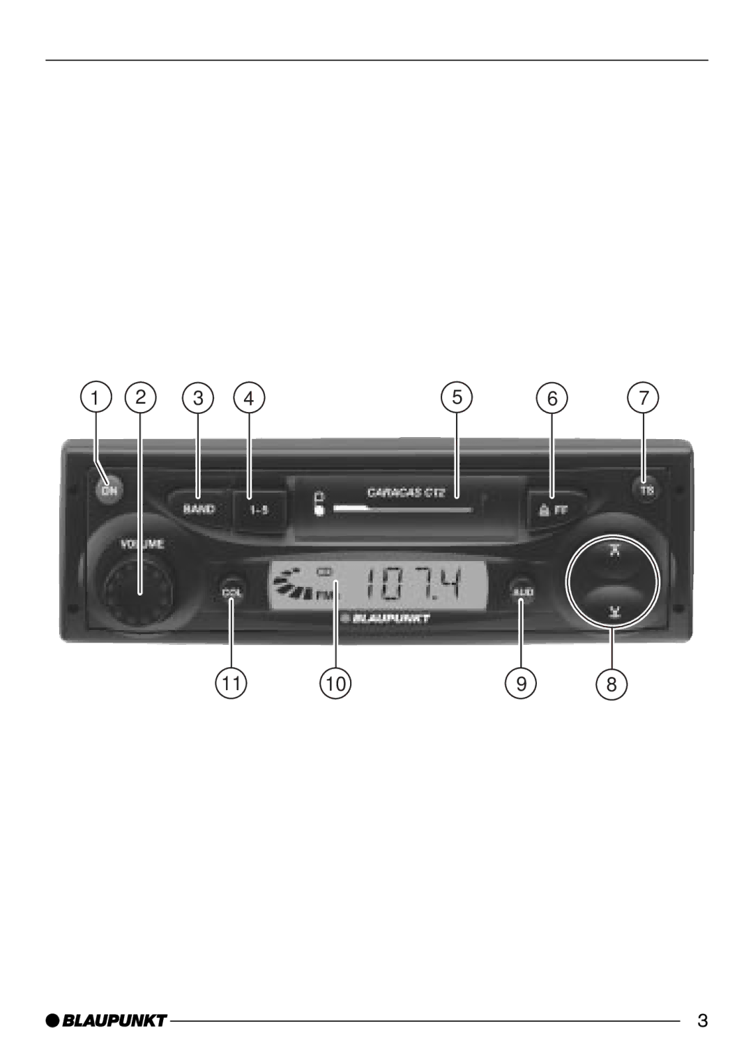 Blaupunkt C12 operating instructions 