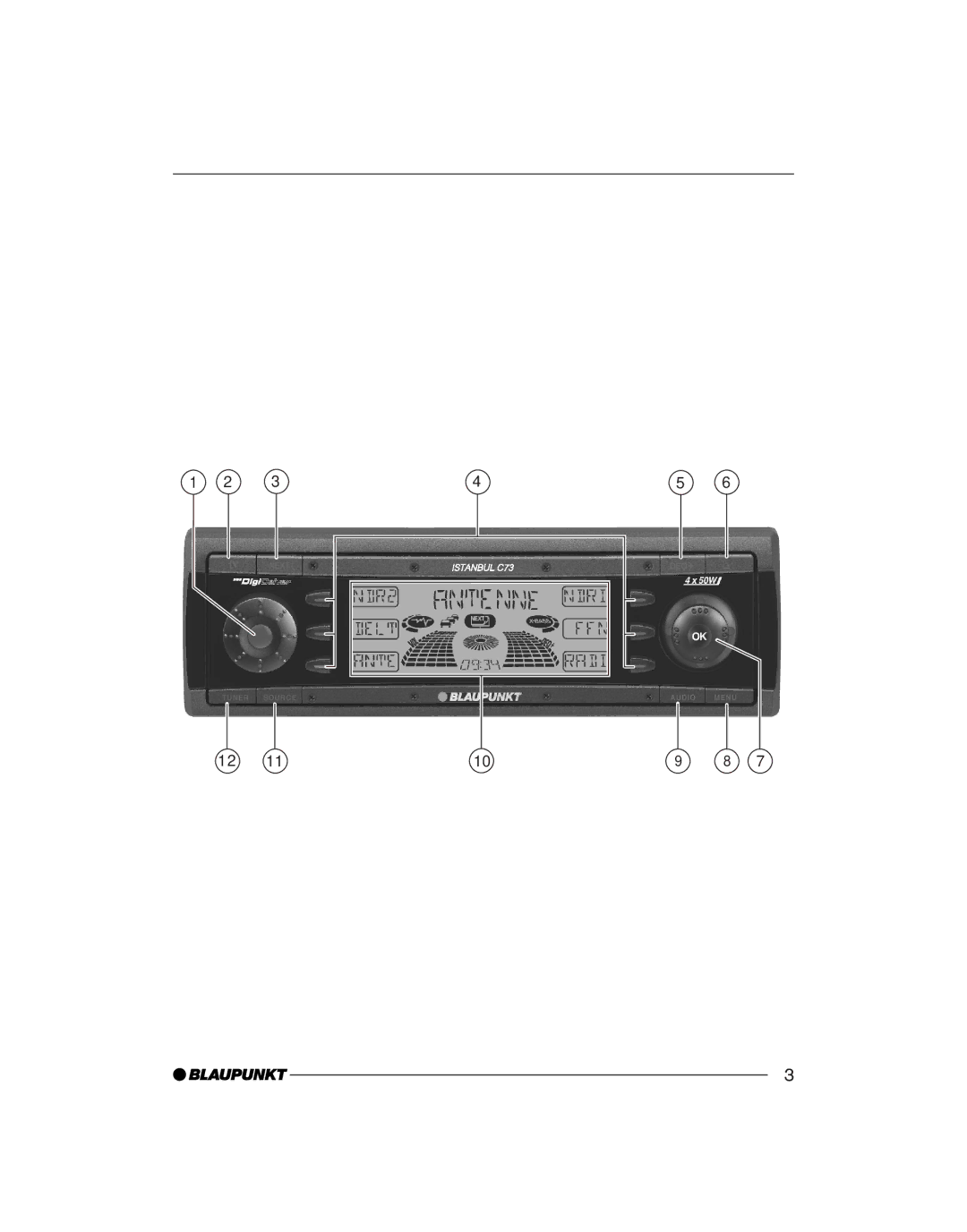 Blaupunkt C73 operating instructions 