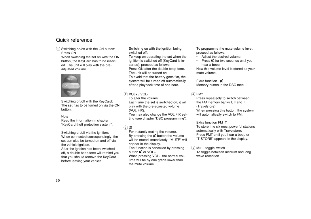 Blaupunkt Car CD Changer operating instructions Quick reference, Fmt 