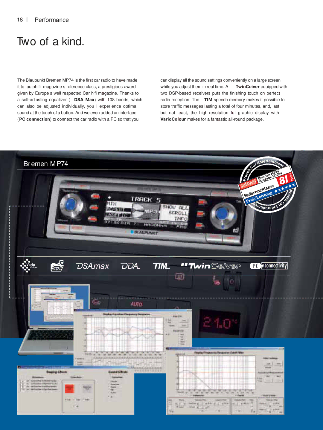 Blaupunkt Car Multimedia manual Two of a kind, Bremen MP74 