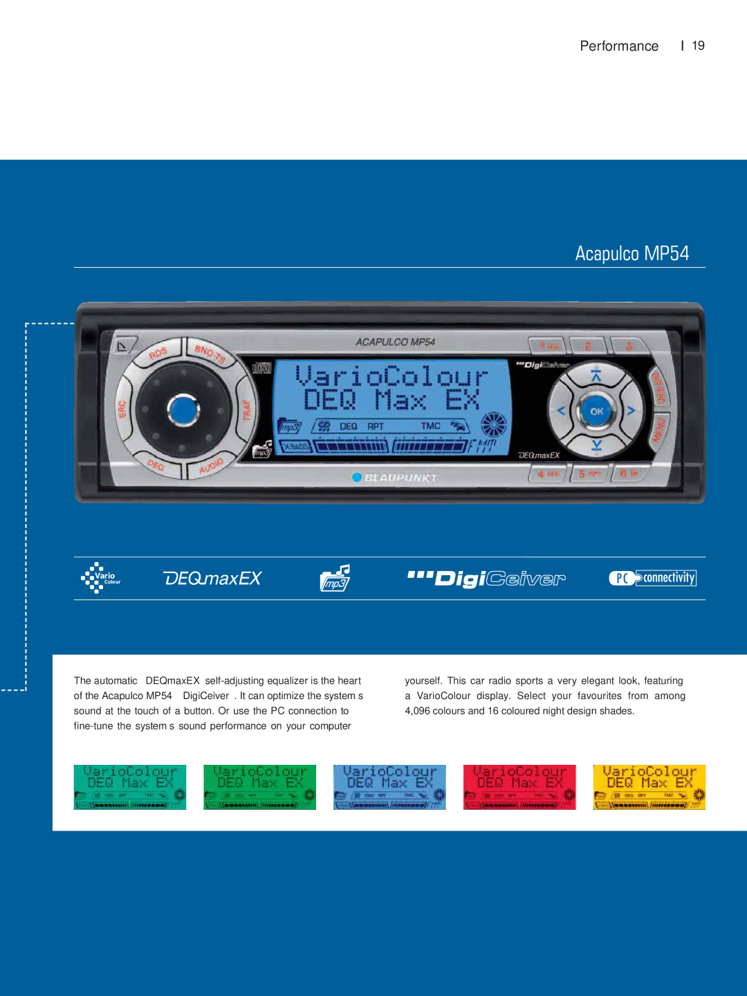 Blaupunkt Car Multimedia manual Acapulco MP54 