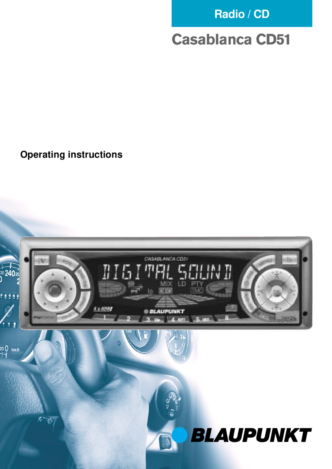 Blaupunkt Casablanca CD51 operating instructions 