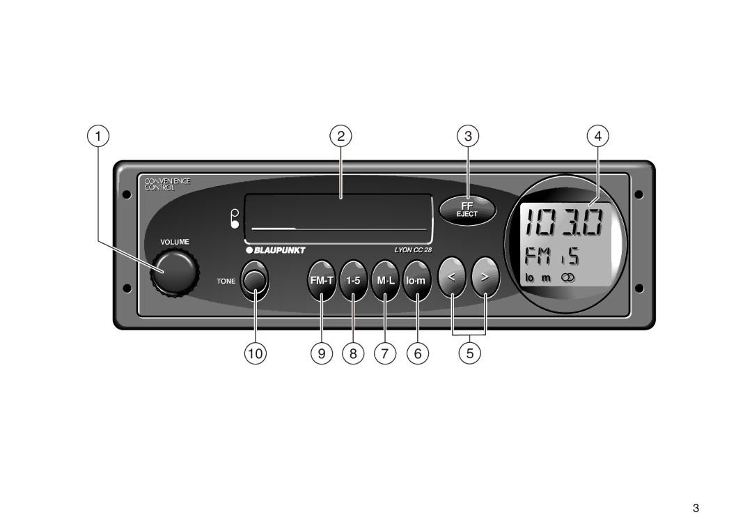 Blaupunkt CC 28 operating instructions Fm-T 