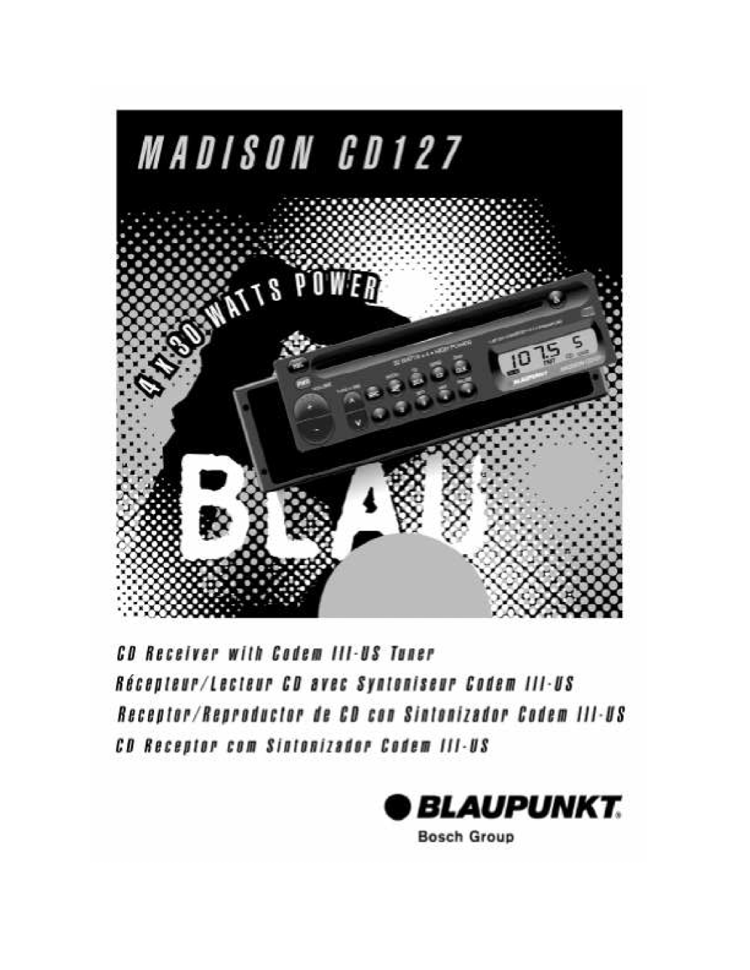 Blaupunkt CD127 manual 