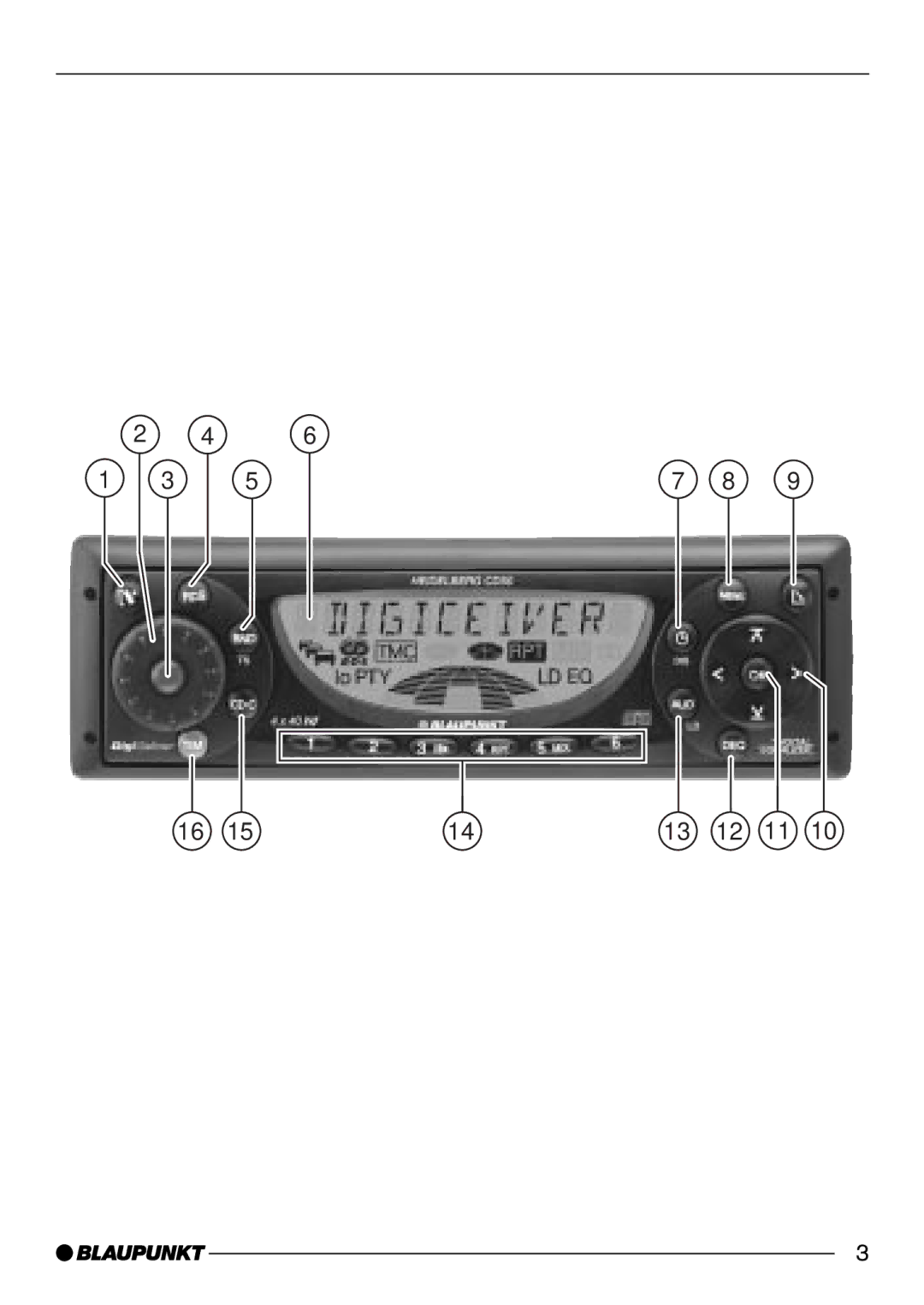 Blaupunkt CD50 operating instructions 