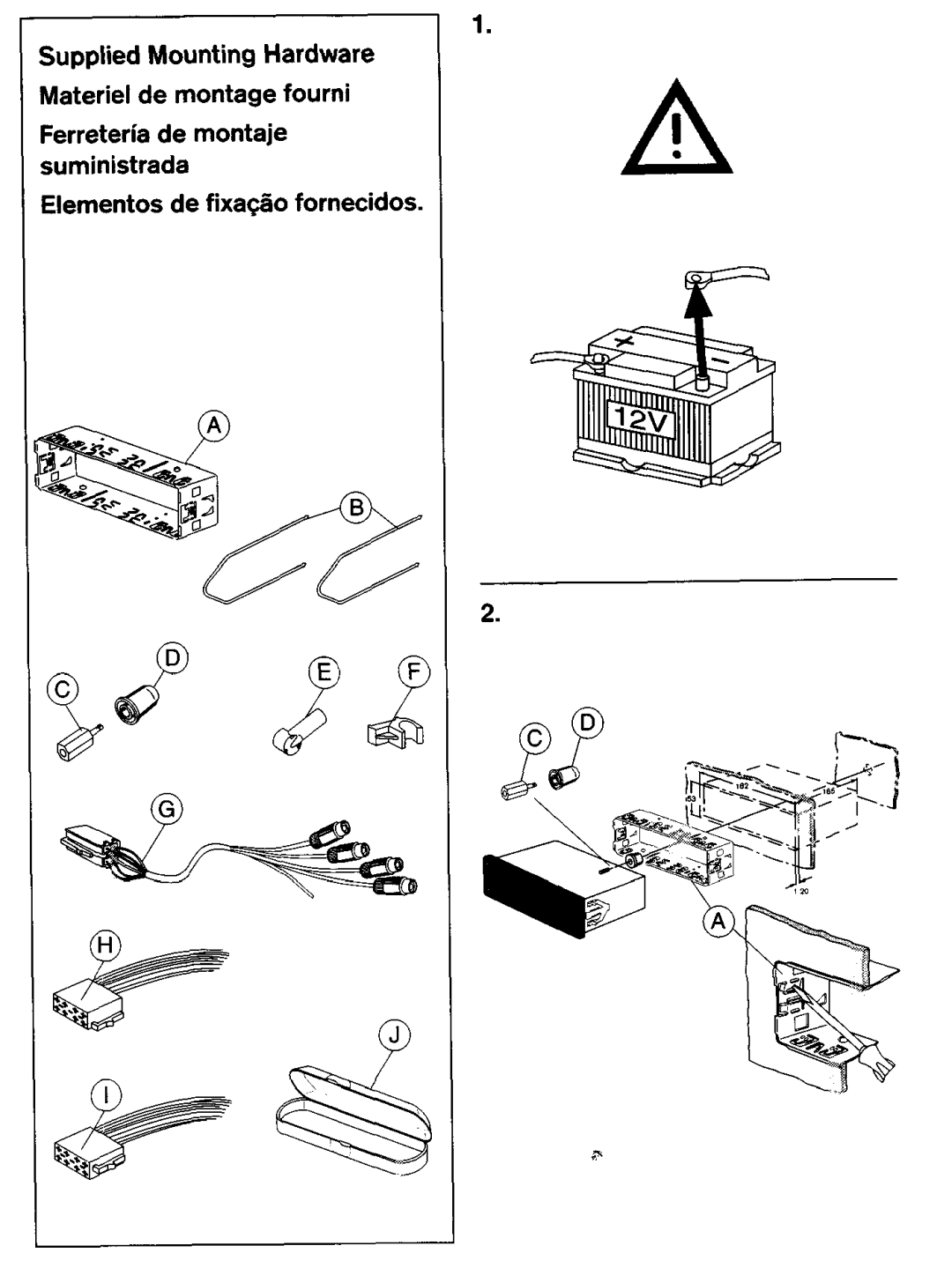 Blaupunkt Tampa Bay CD51 operating instructions Mounting 