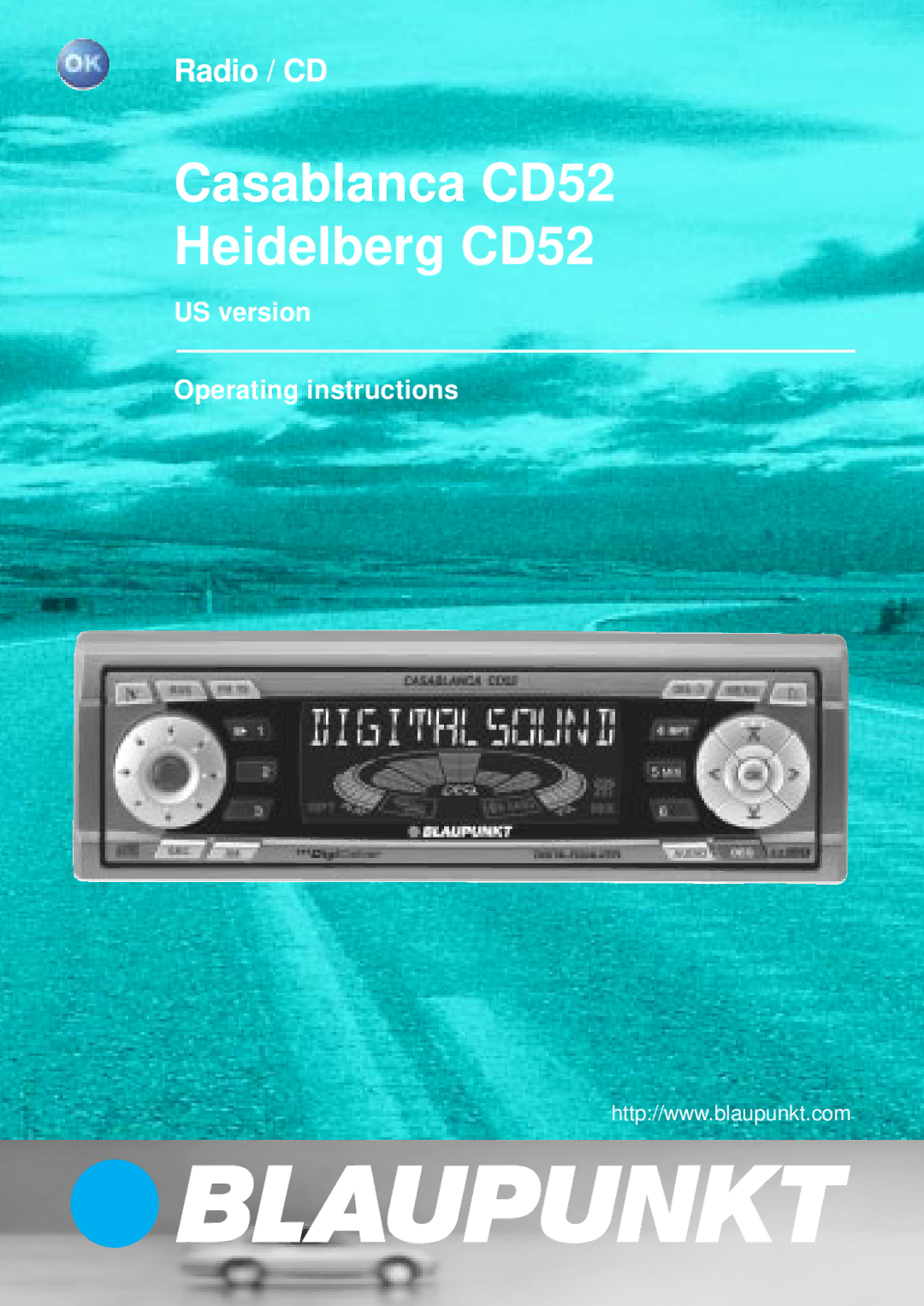 Blaupunkt operating instructions Heidelberg CD52 7 642 280 