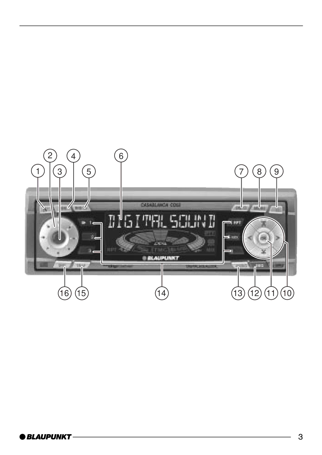 Blaupunkt CD52 operating instructions 