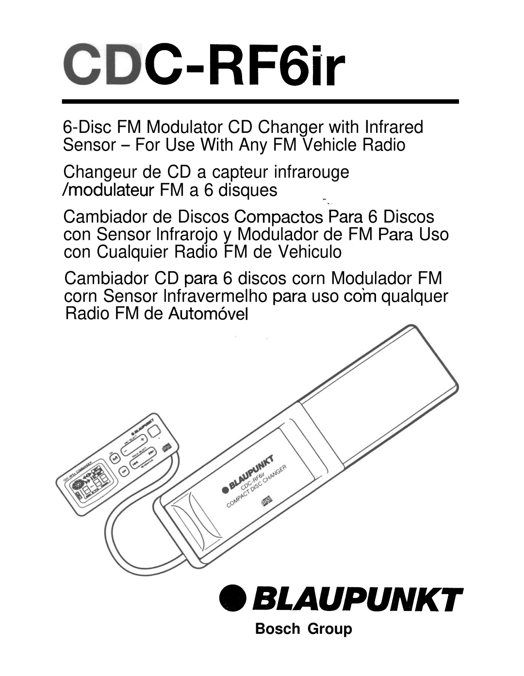 Blaupunkt CDC-RF6IR manual RF6ir 