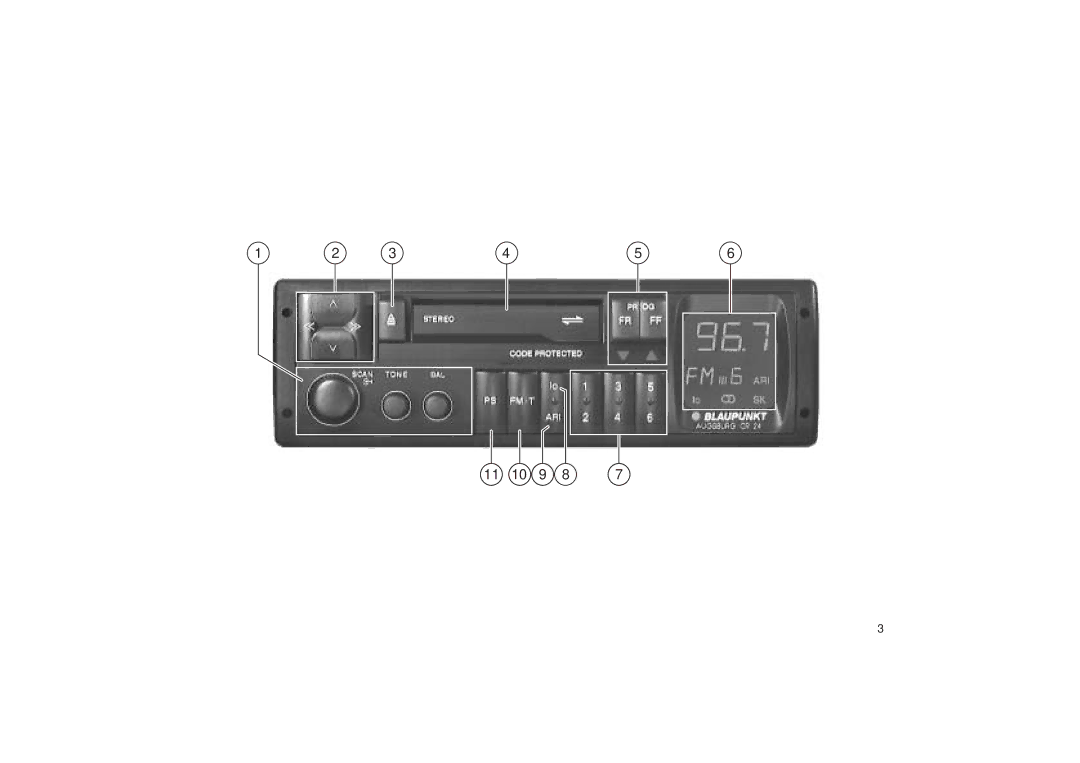 Blaupunkt CR 24 operating instructions 