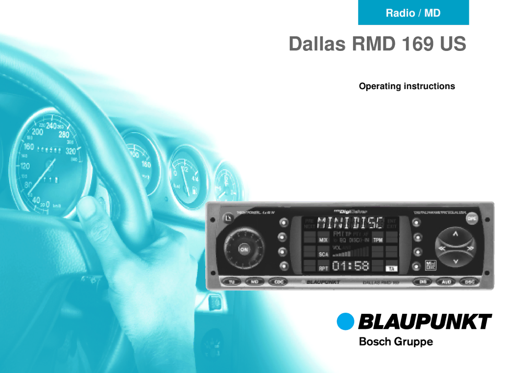 Blaupunkt operating instructions Dallas RMD 169 US 