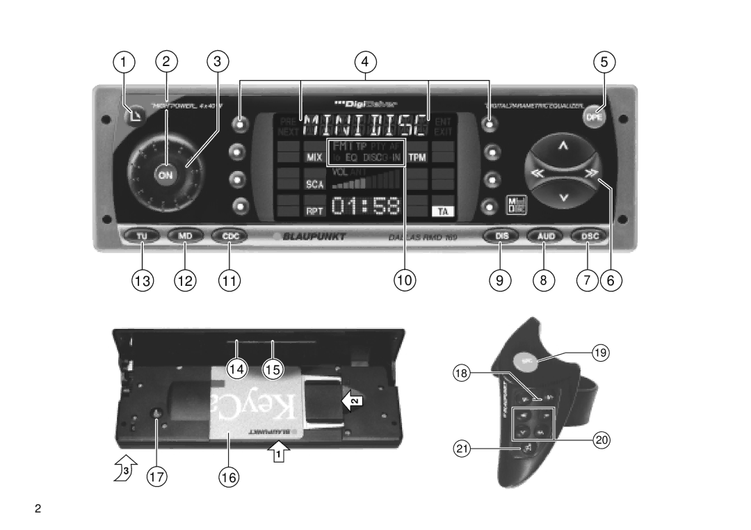 Blaupunkt Dallas RMD 169 operating instructions 13 12 