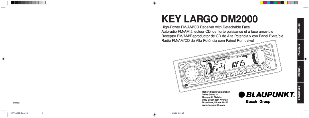 Blaupunkt manual KEY LARGO DM2000 