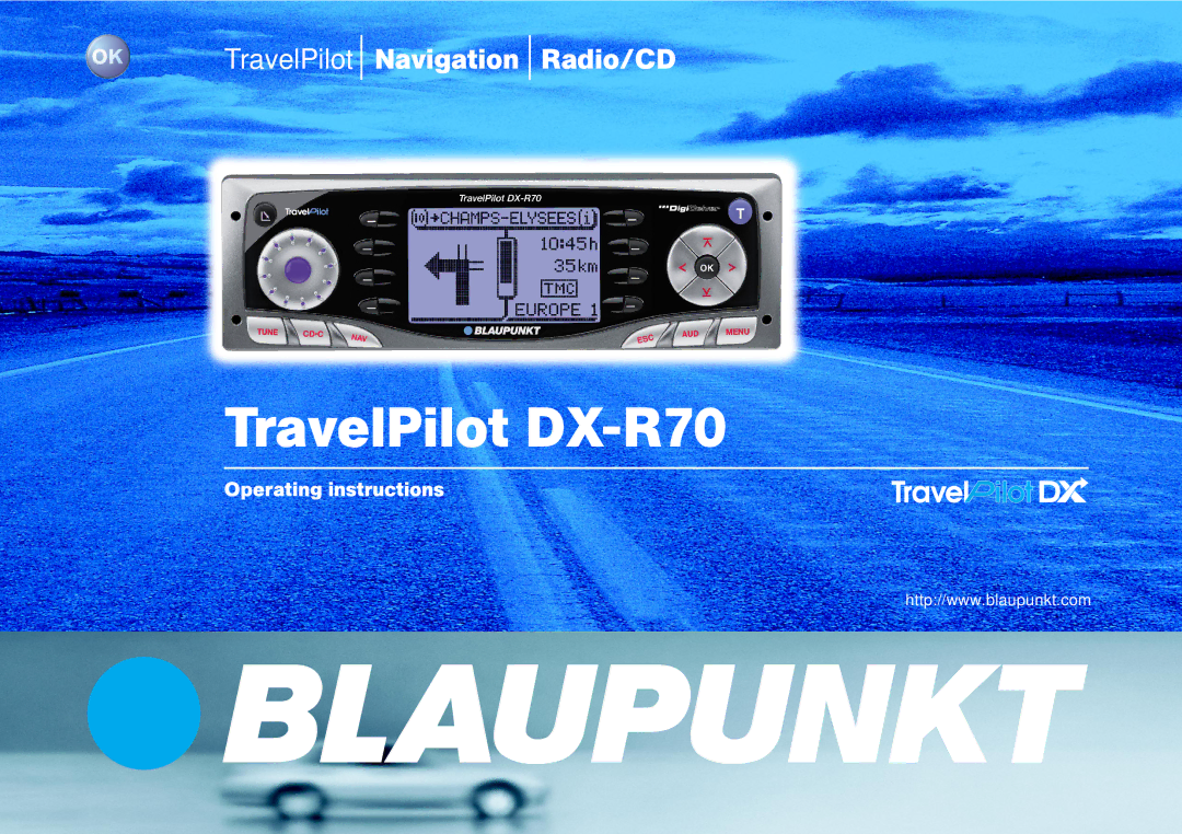 Blaupunkt operating instructions TravelPilot DX-R70 