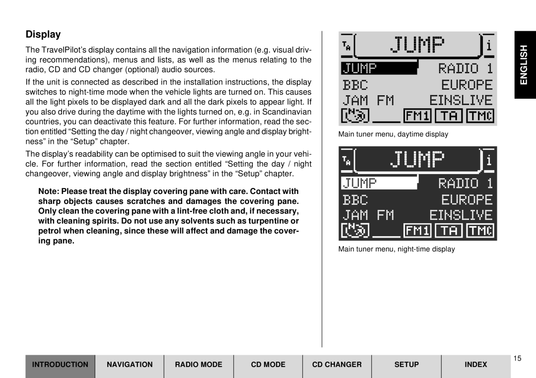 Blaupunkt DX-R70 operating instructions Jump, Radio, Bbc, JAM Einslive, Display 