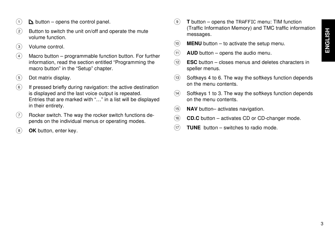 Blaupunkt DX-R70 operating instructions English 