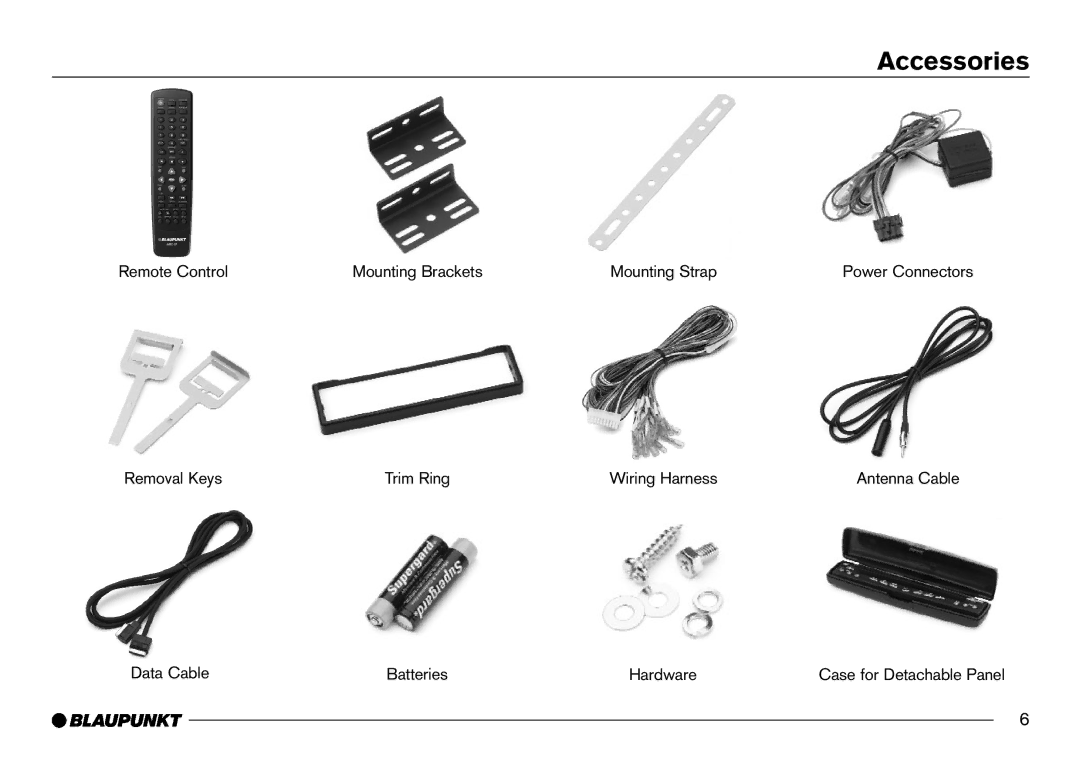 Blaupunkt IVDM-7002 manual Accessories 