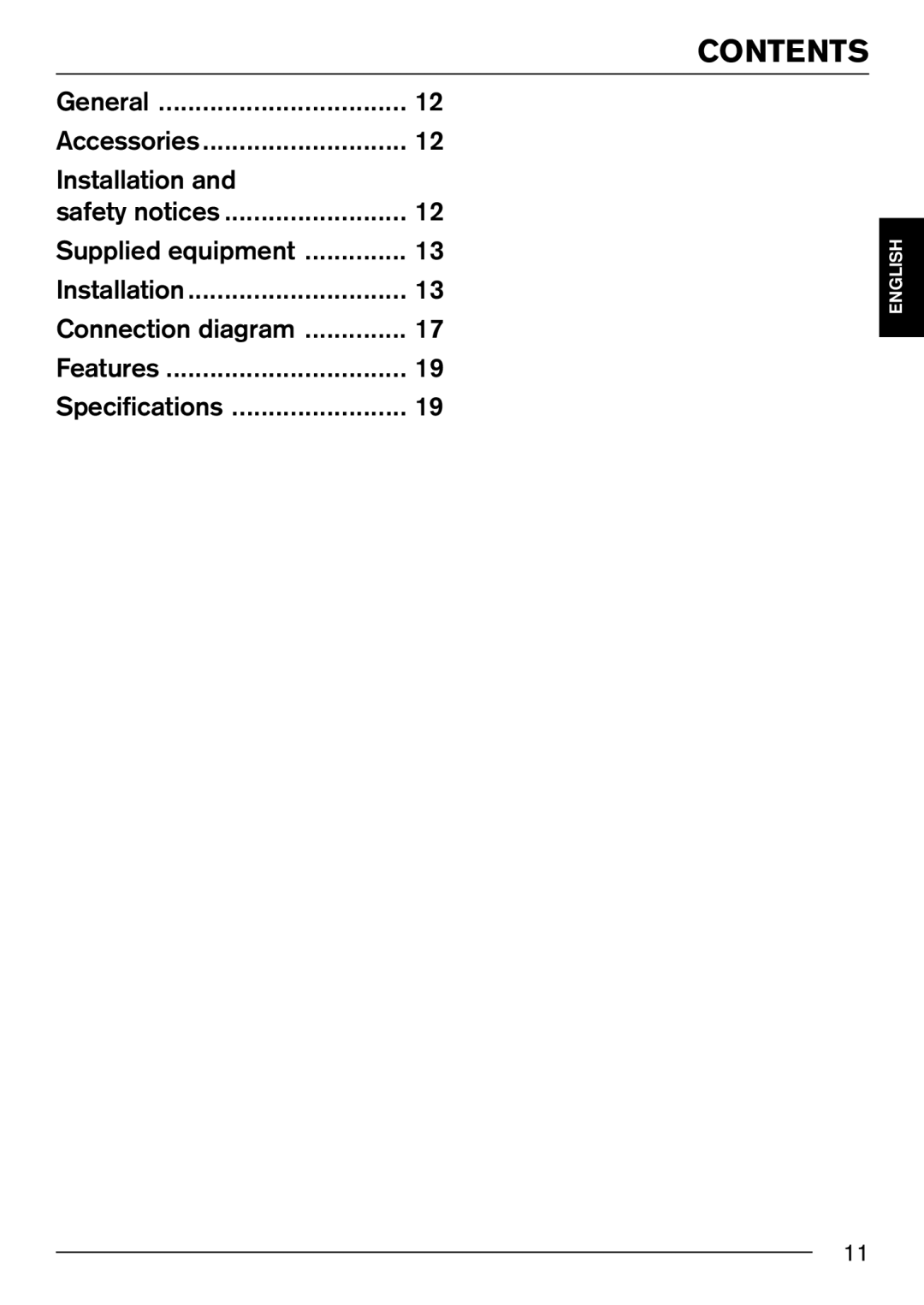 Blaupunkt IVSC-5501 installation instructions Contents 