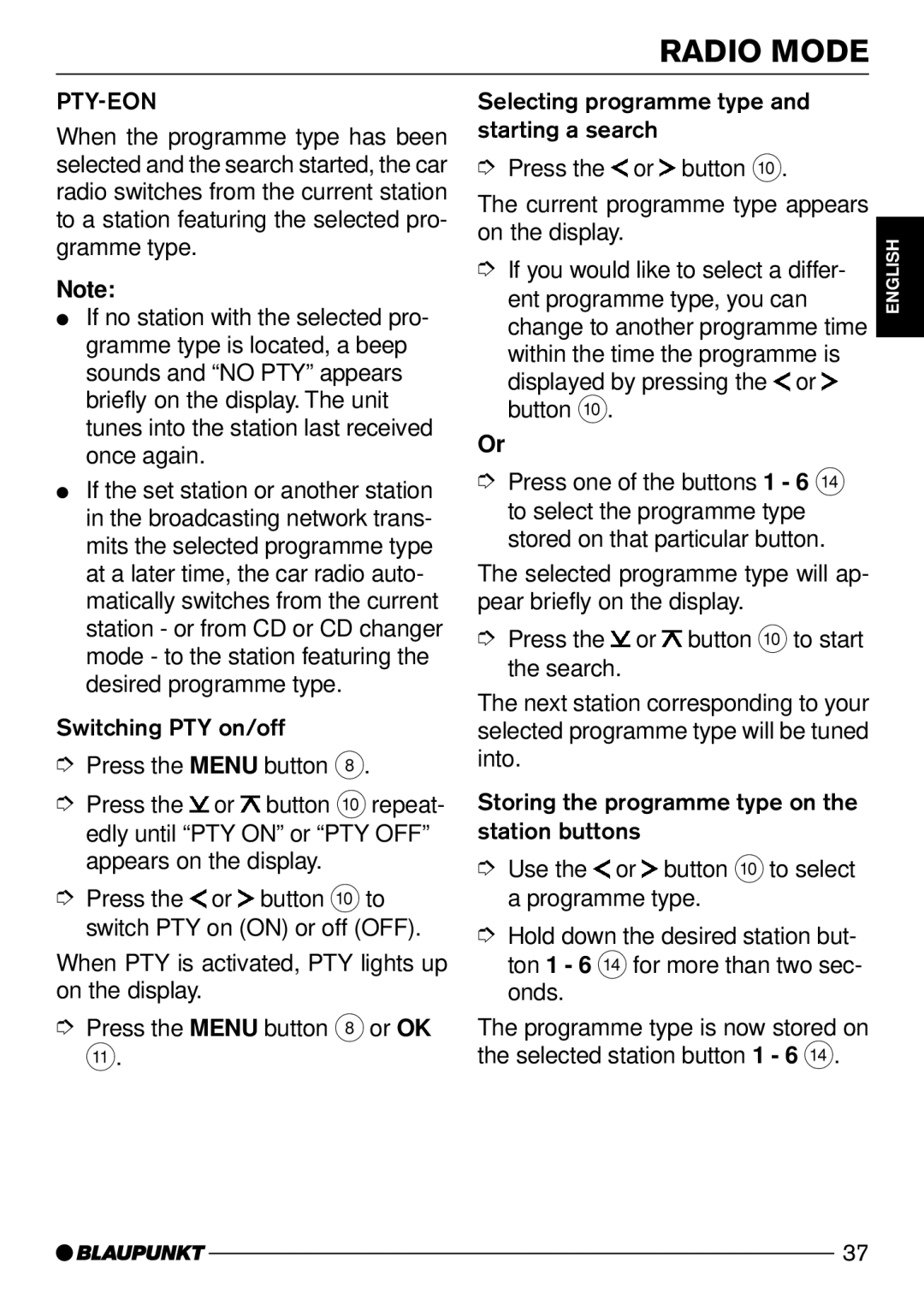 Blaupunkt Dsseldorf C51, Kansas DJ51, Hawaii DJ51, Maryland DJ51, Bologna C51 installation instructions Pty-Eon 