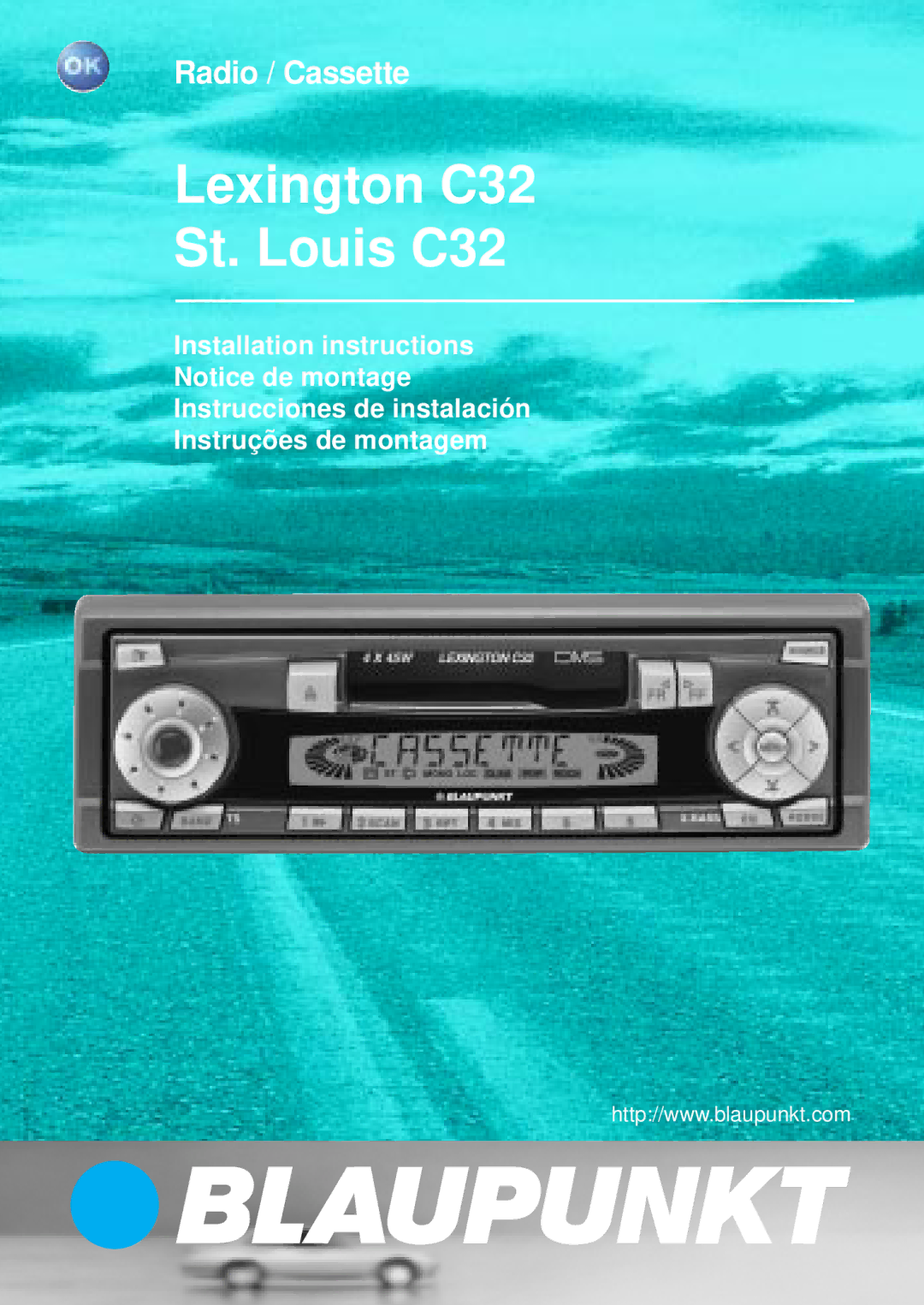 Blaupunkt operating instructions Lexington C32 St. Louis C32 