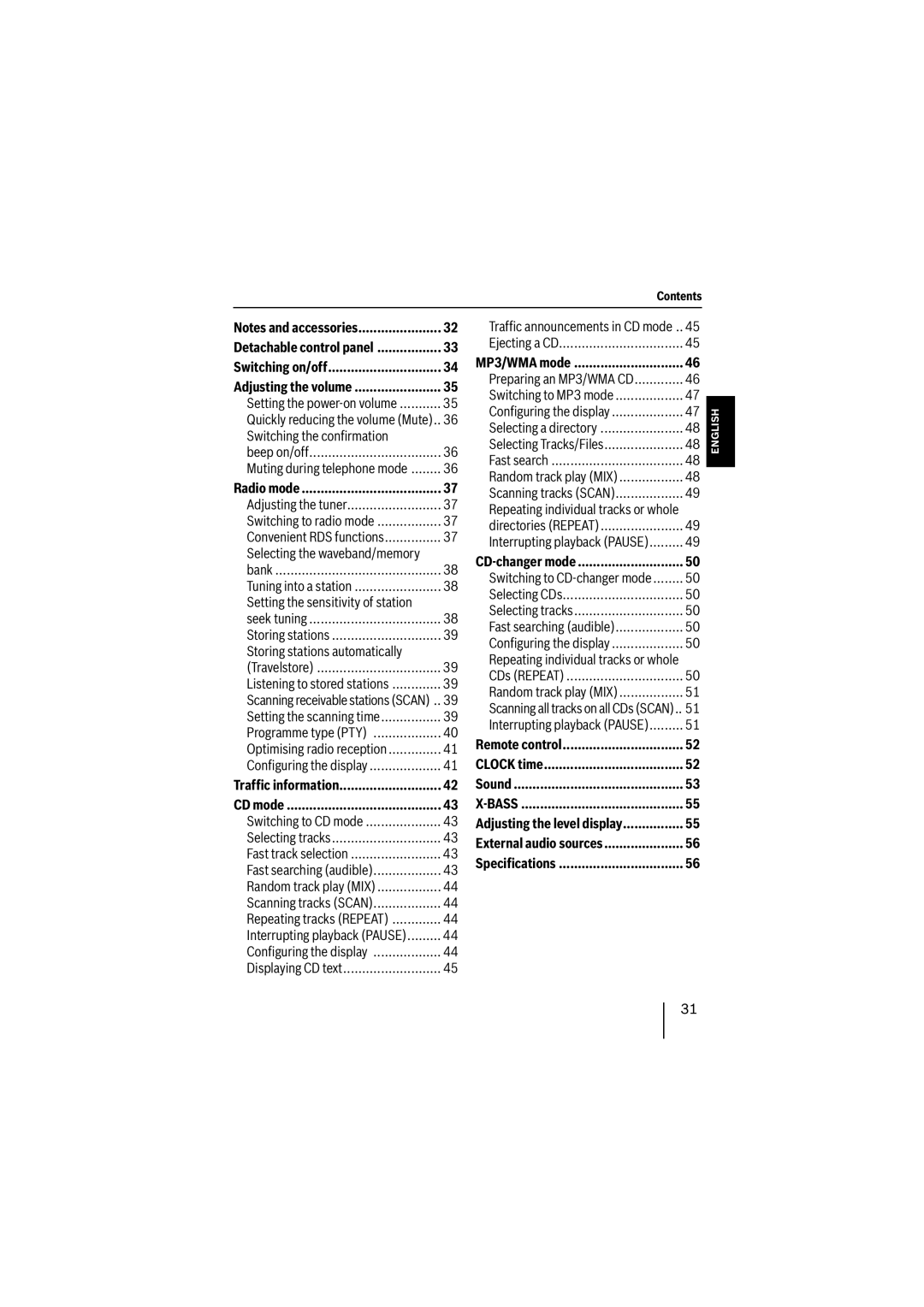 Blaupunkt MP26 operating instructions CD mode, Sound 