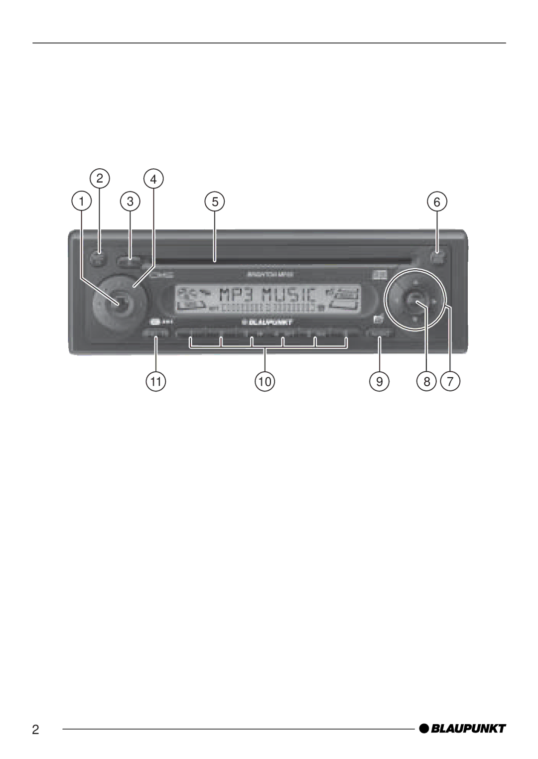 Blaupunkt MP35 operating instructions 