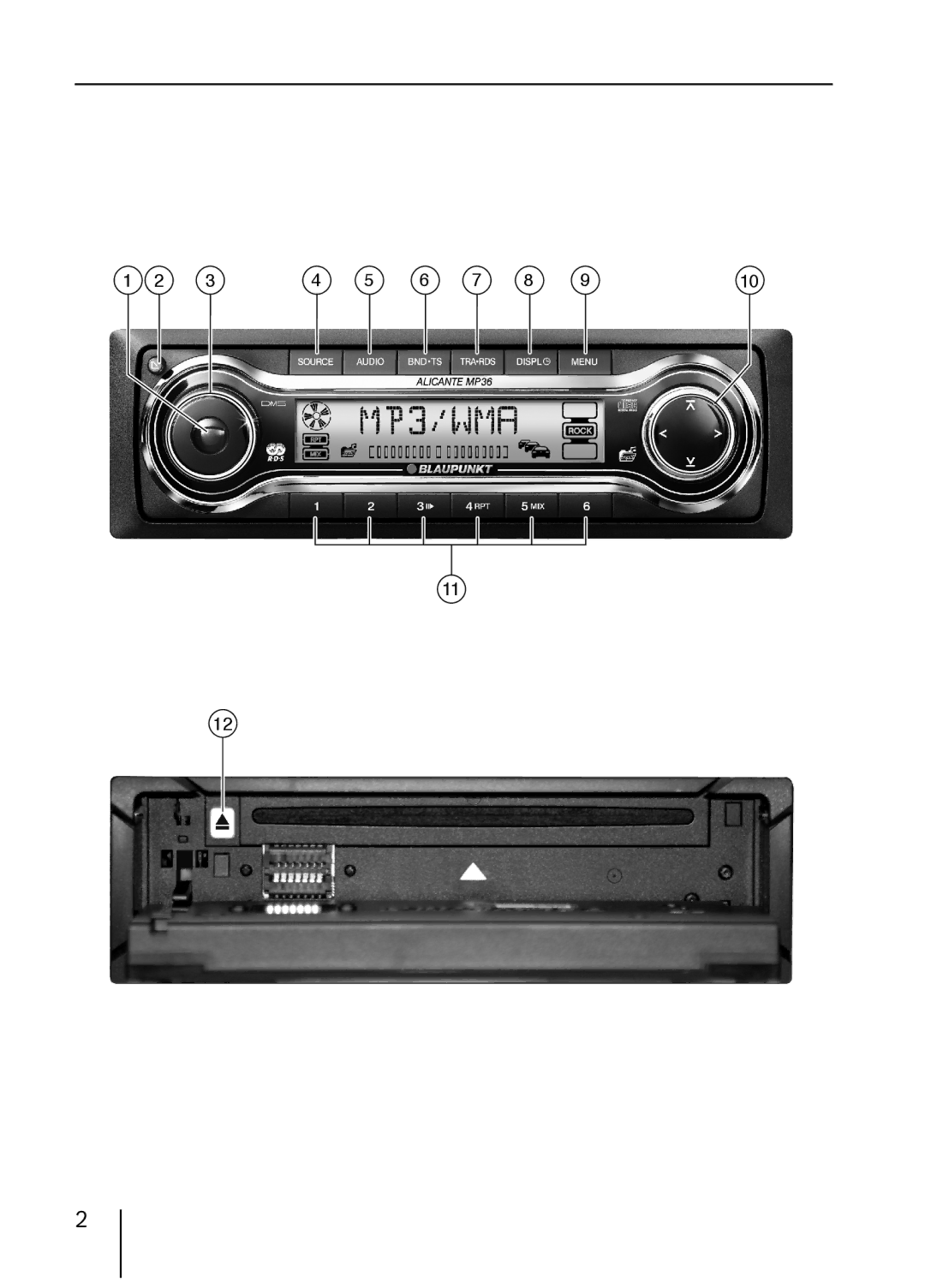 Blaupunkt MP36 operating instructions 