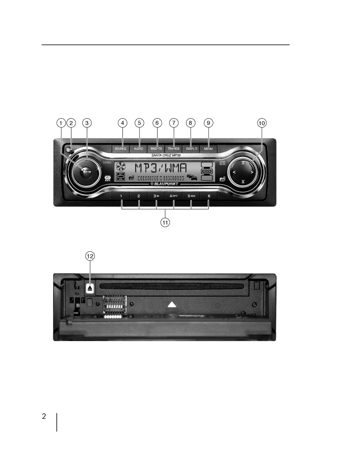 Blaupunkt MP36 operating instructions 