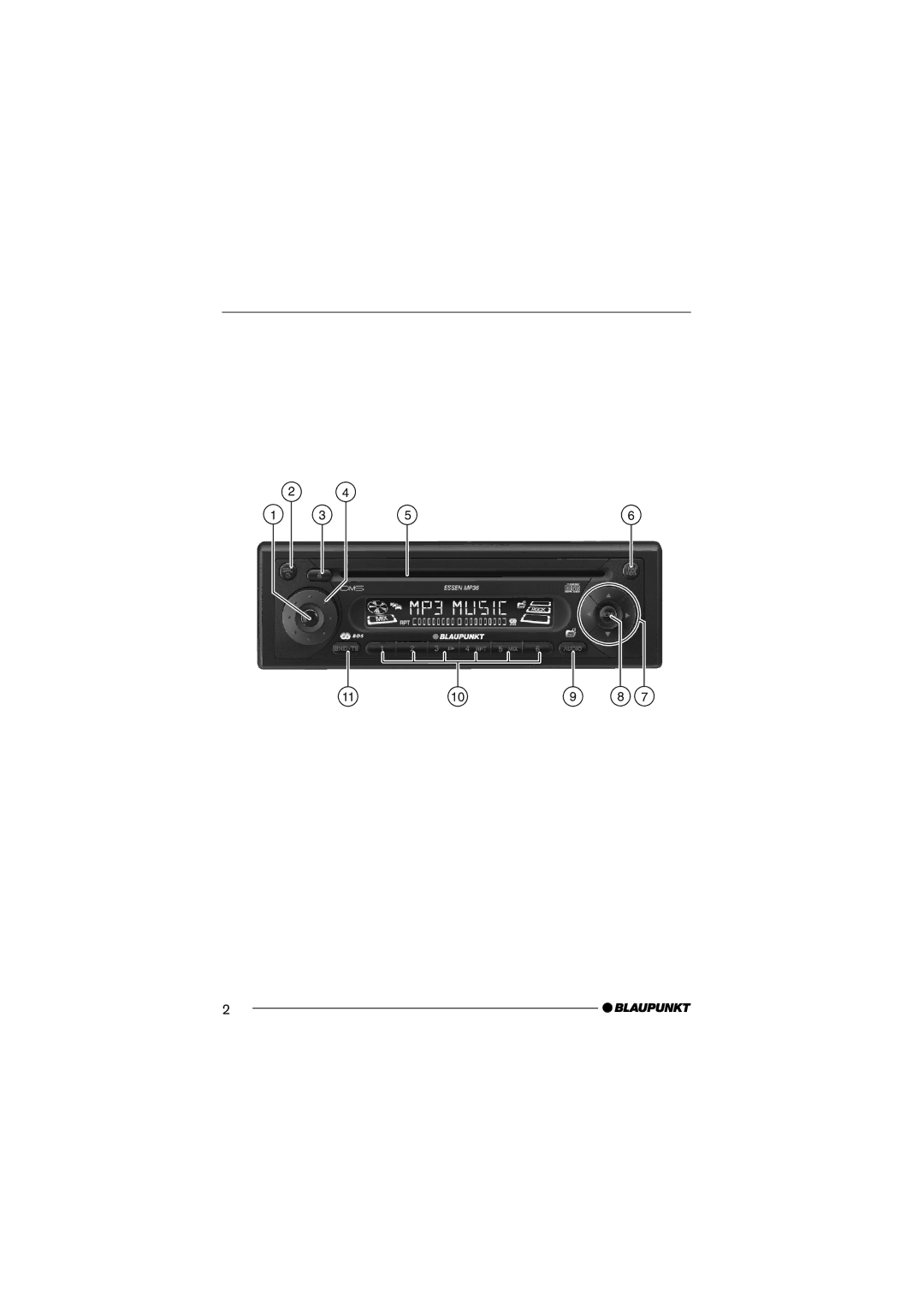 Blaupunkt MP36 operating instructions 