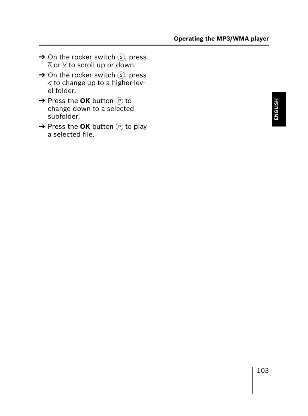 Blaupunkt MP56 operating instructions 103 