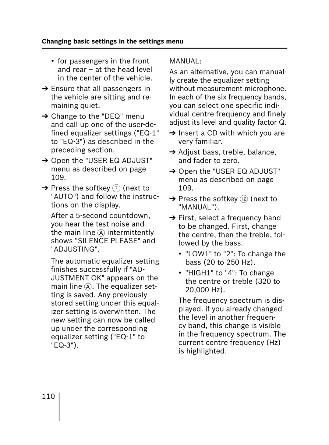 Blaupunkt MP56 operating instructions Manual 