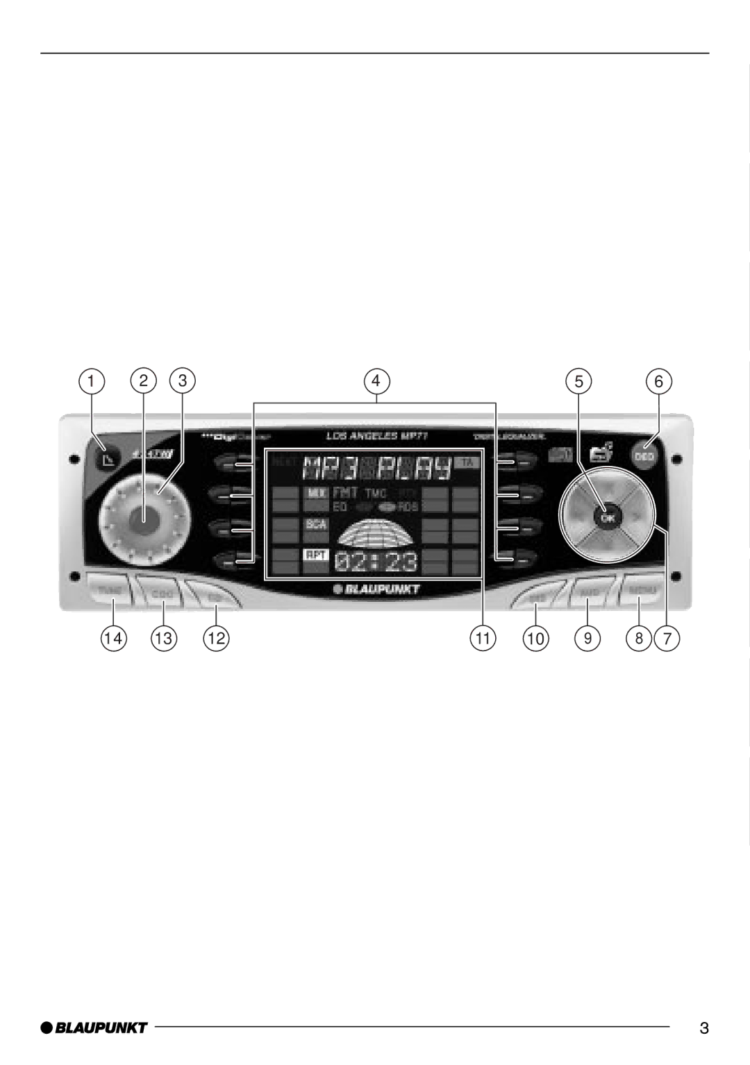 Blaupunkt MP71 operating instructions 14 13 