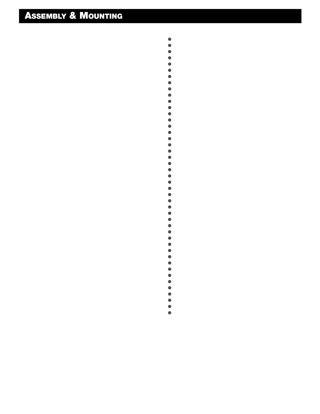 Blaupunkt PA2100 manual Assembly & Mounting, Copyright 2001 by the Robert Bosch Corporation 