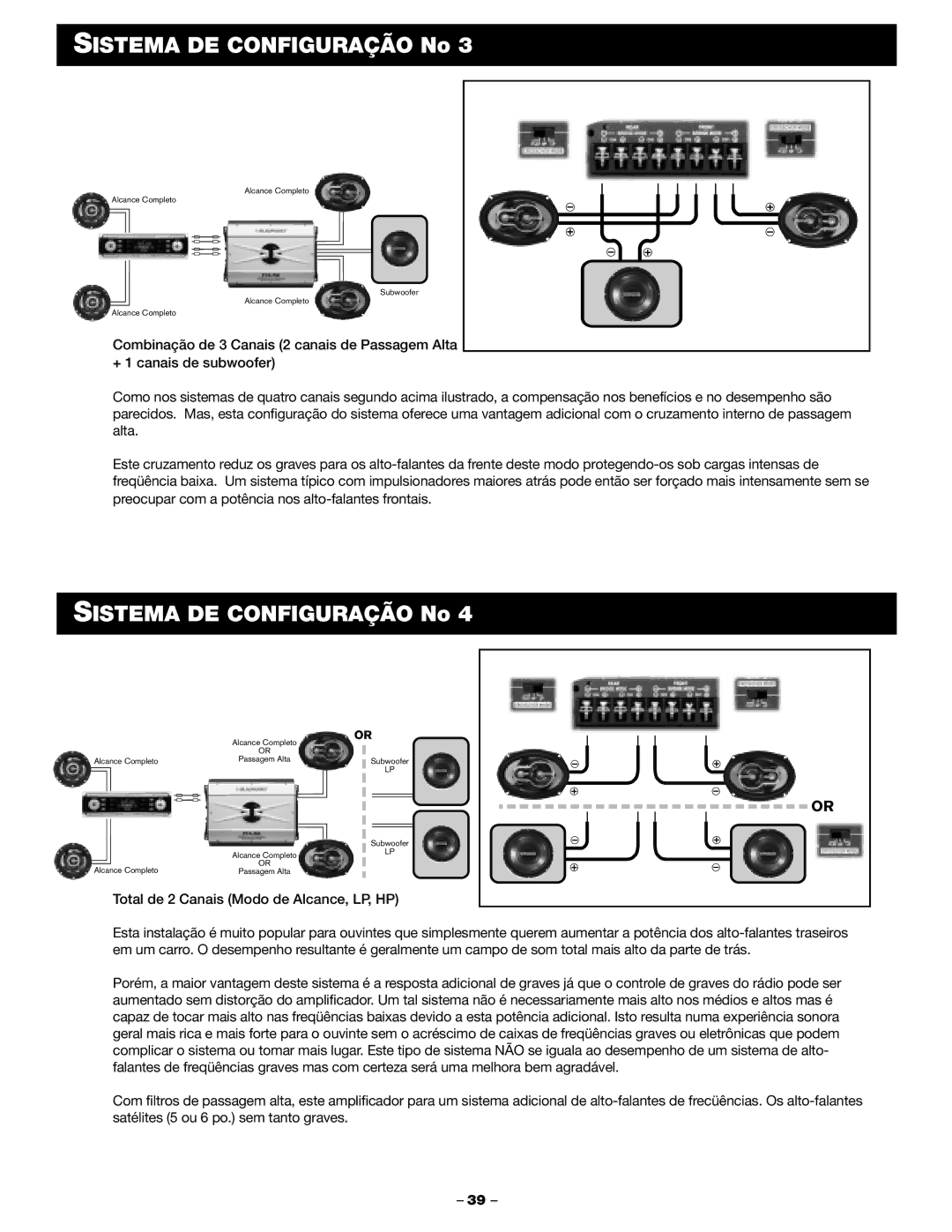 Blaupunkt PCA450 manual Alcance Completo Subwoofer 