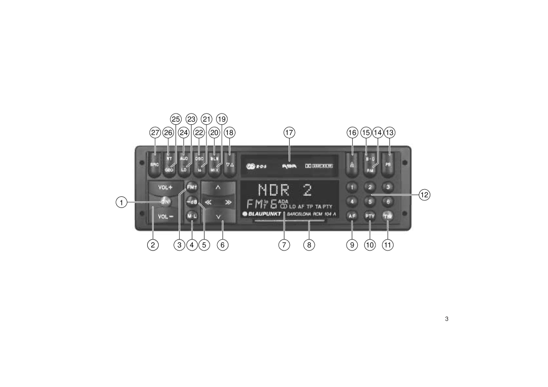 Blaupunkt RCM 104 A operating instructions 15 14 