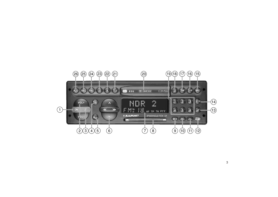 Blaupunkt RCM 126 operating instructions 