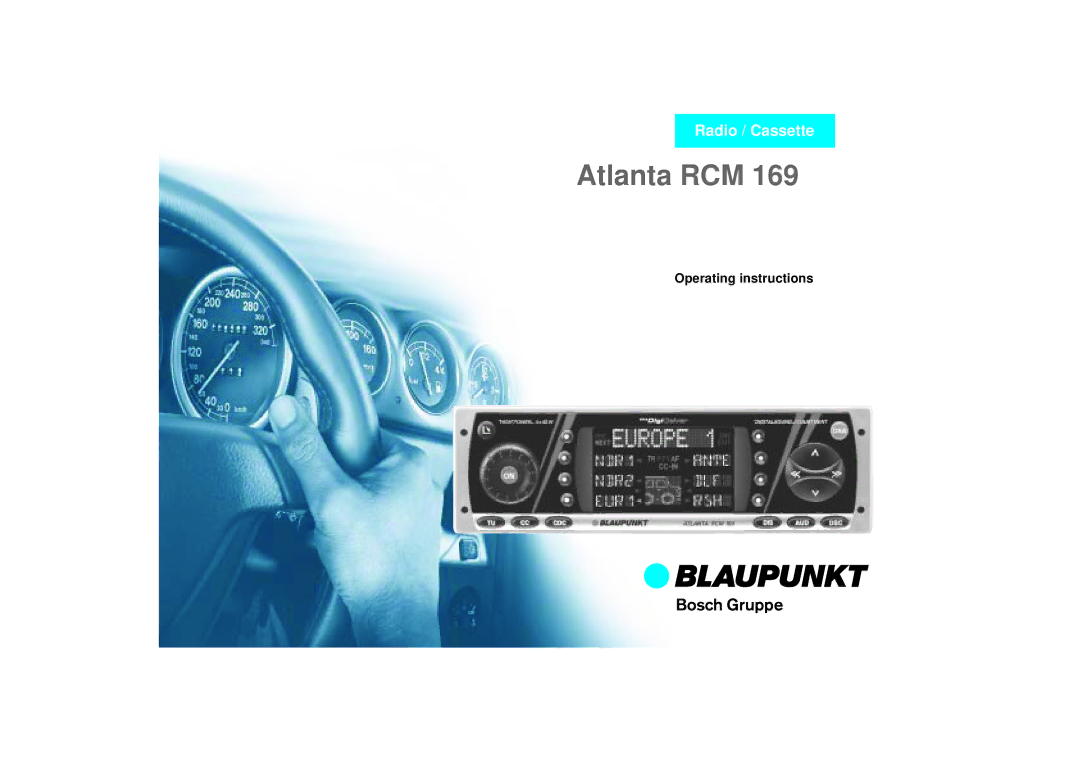 Blaupunkt RCM 169 operating instructions Atlanta RCM 