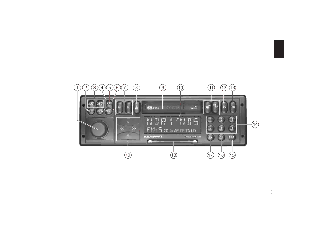 Blaupunkt RCR 126 operating instructions 