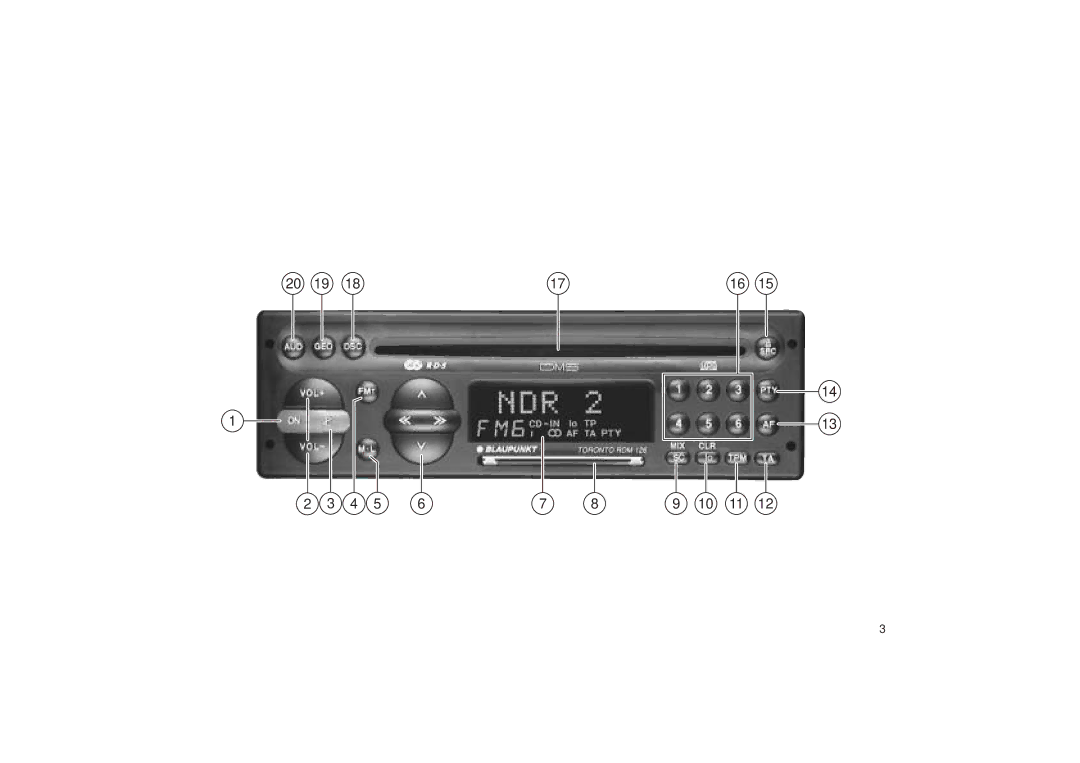 Blaupunkt RDM 126 operating instructions 10 11 