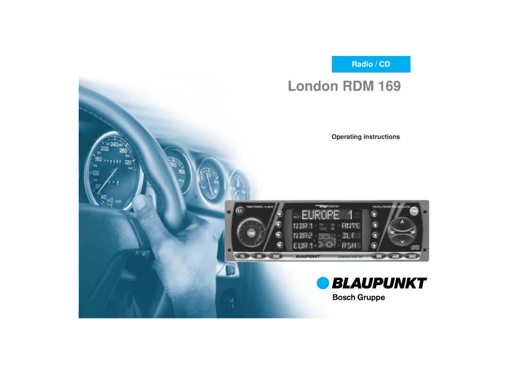 Blaupunkt RDM 169 operating instructions London RDM 