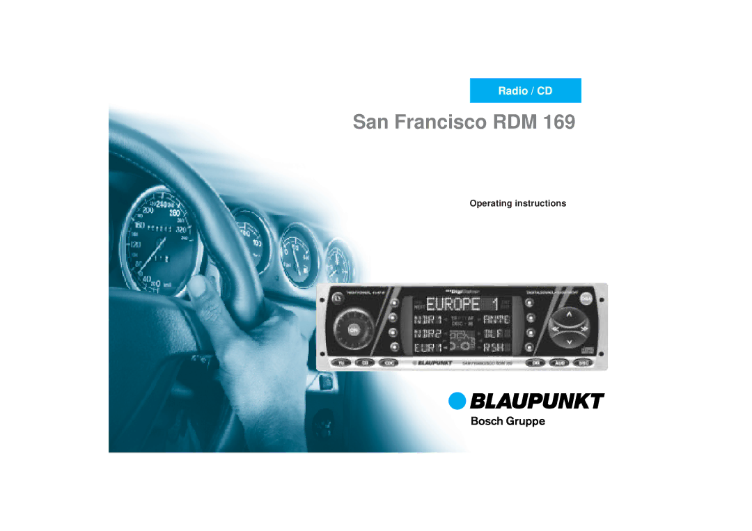 Blaupunkt RDM 169 operating instructions San Francisco RDM 