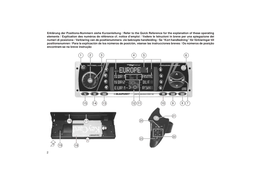 Blaupunkt RDM 169 operating instructions 