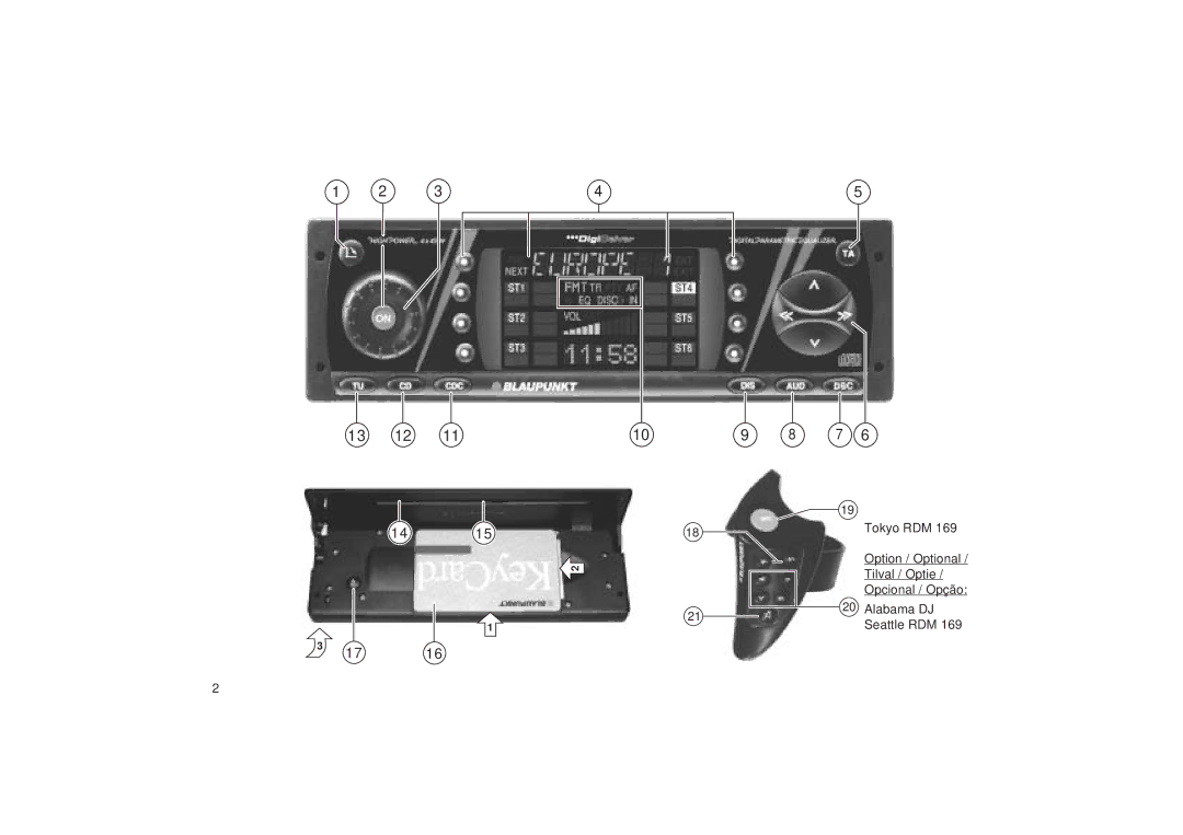 Blaupunkt SEATTLE RDM 169 operating instructions 13 12 