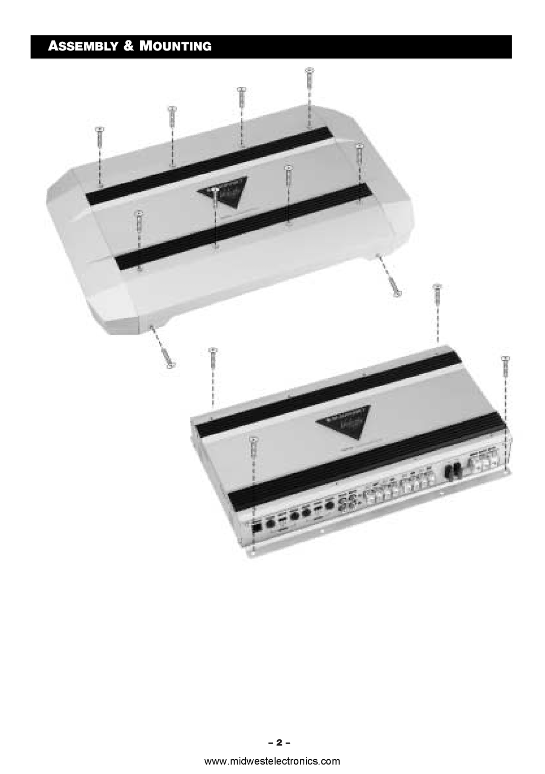 Blaupunkt VA4100 manual Assembly & Mounting 