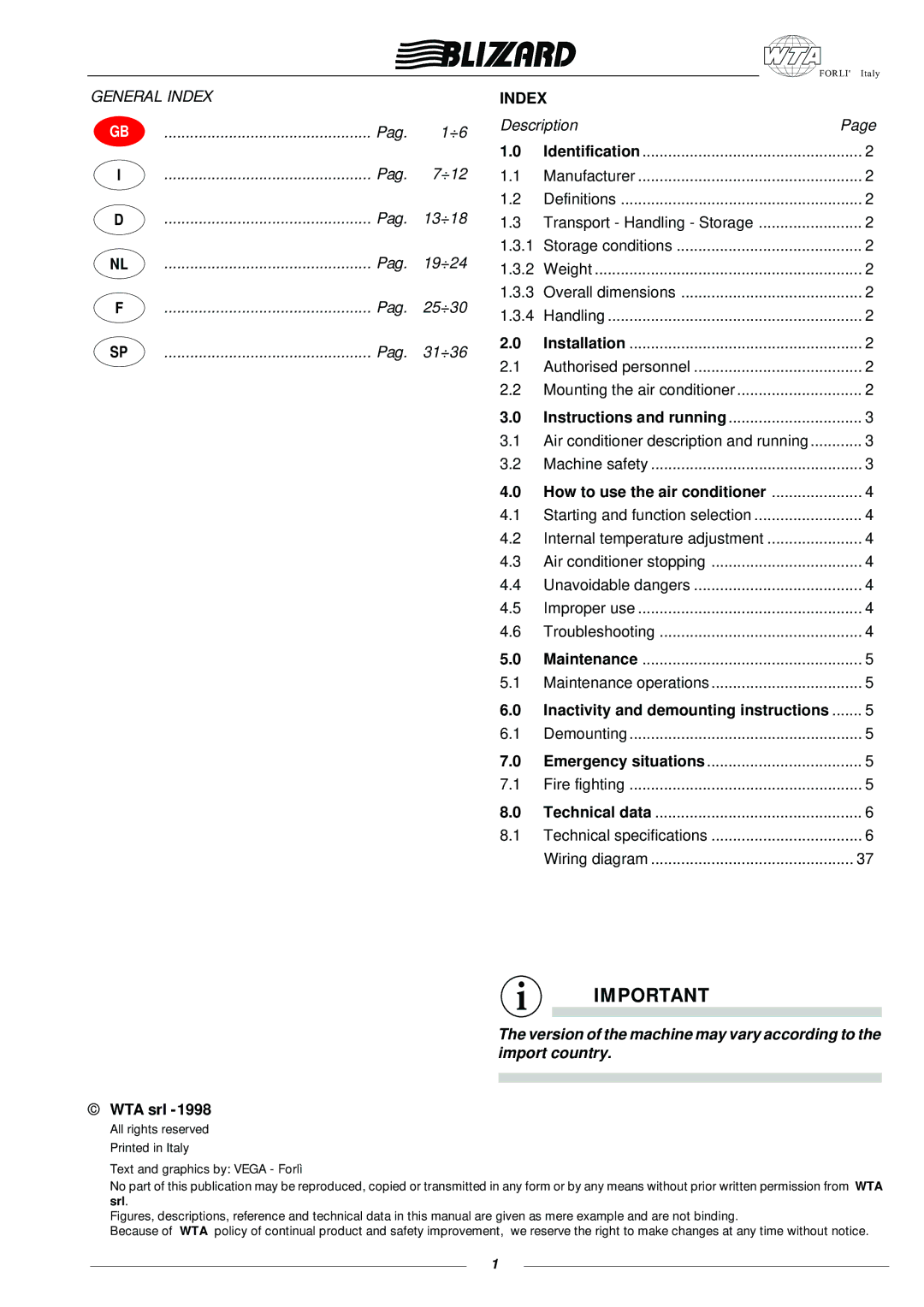 Blizzard Entertainment 1000 manual Index 